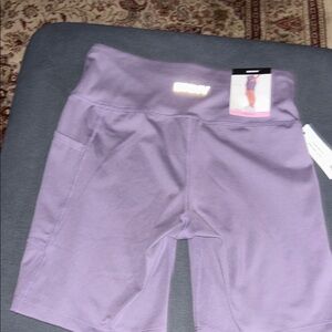 NWT DKNY Women's Lavender Bike Shorts